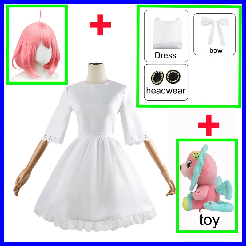 Spy x Family Anya Forger Cosplay Dress Set