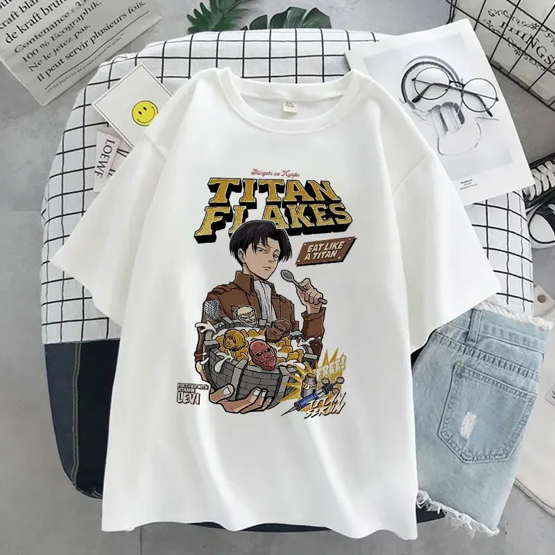 Anime Cereal Box T-Shirts Oversized Tees