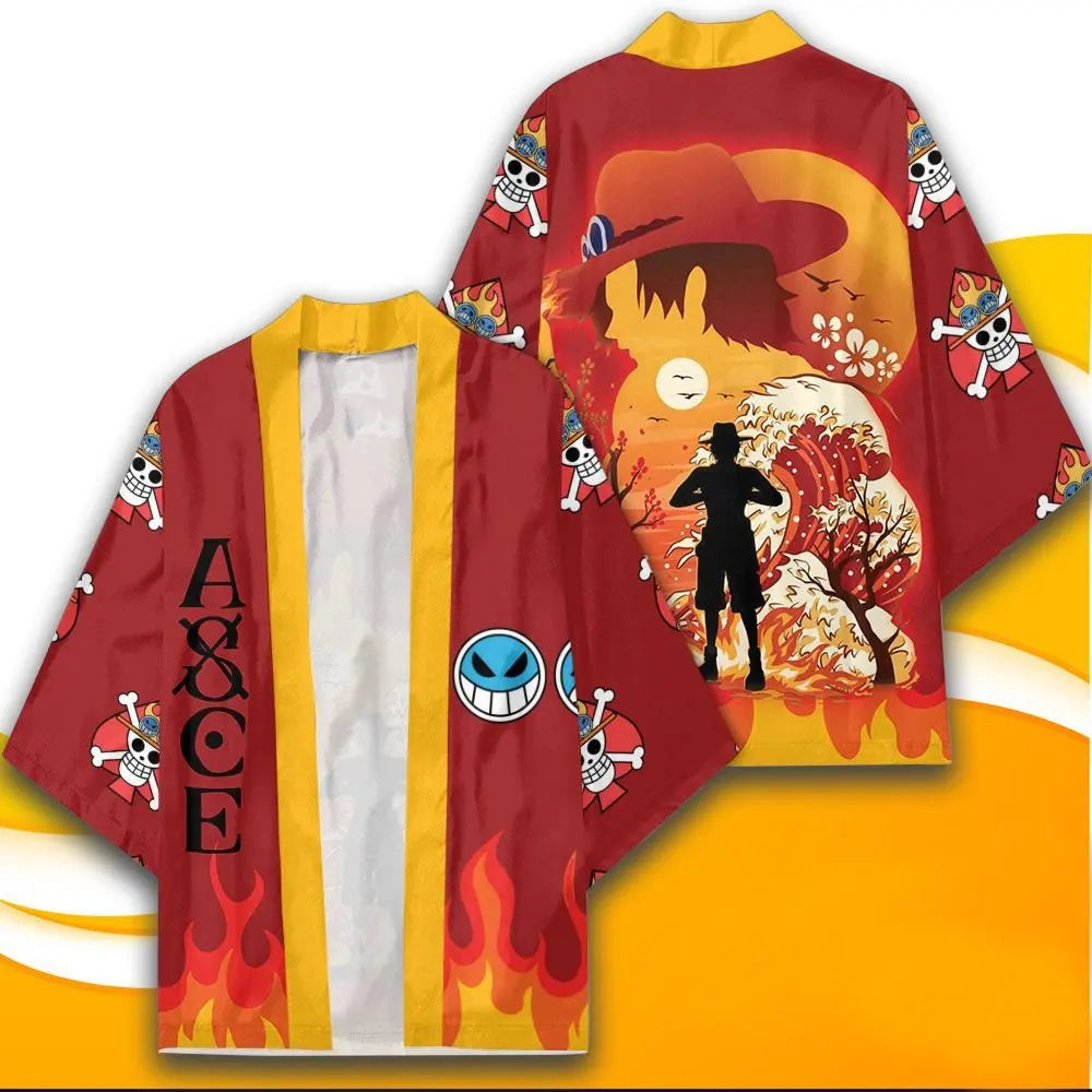 One Piece Anime Kimono Robes – Lightweight Summer Yukata Jacket