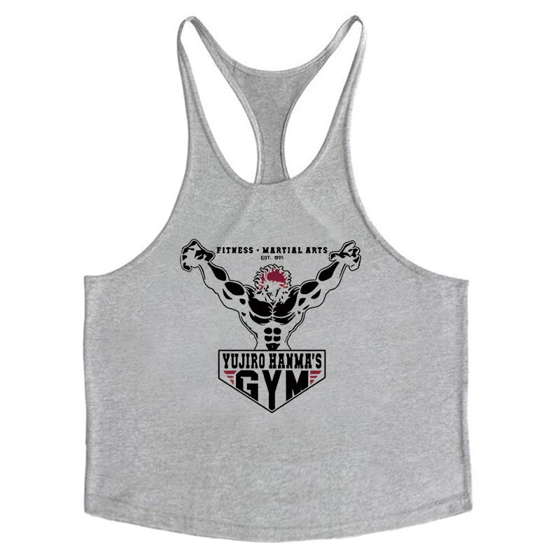Anime Baki Stringer Tank Top for Men - Tokyowai
