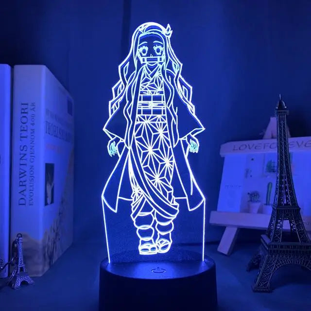 Demon Slayer LED Night Light Collection – 16-Color Anime Acrylic Lamps (37 Variants)