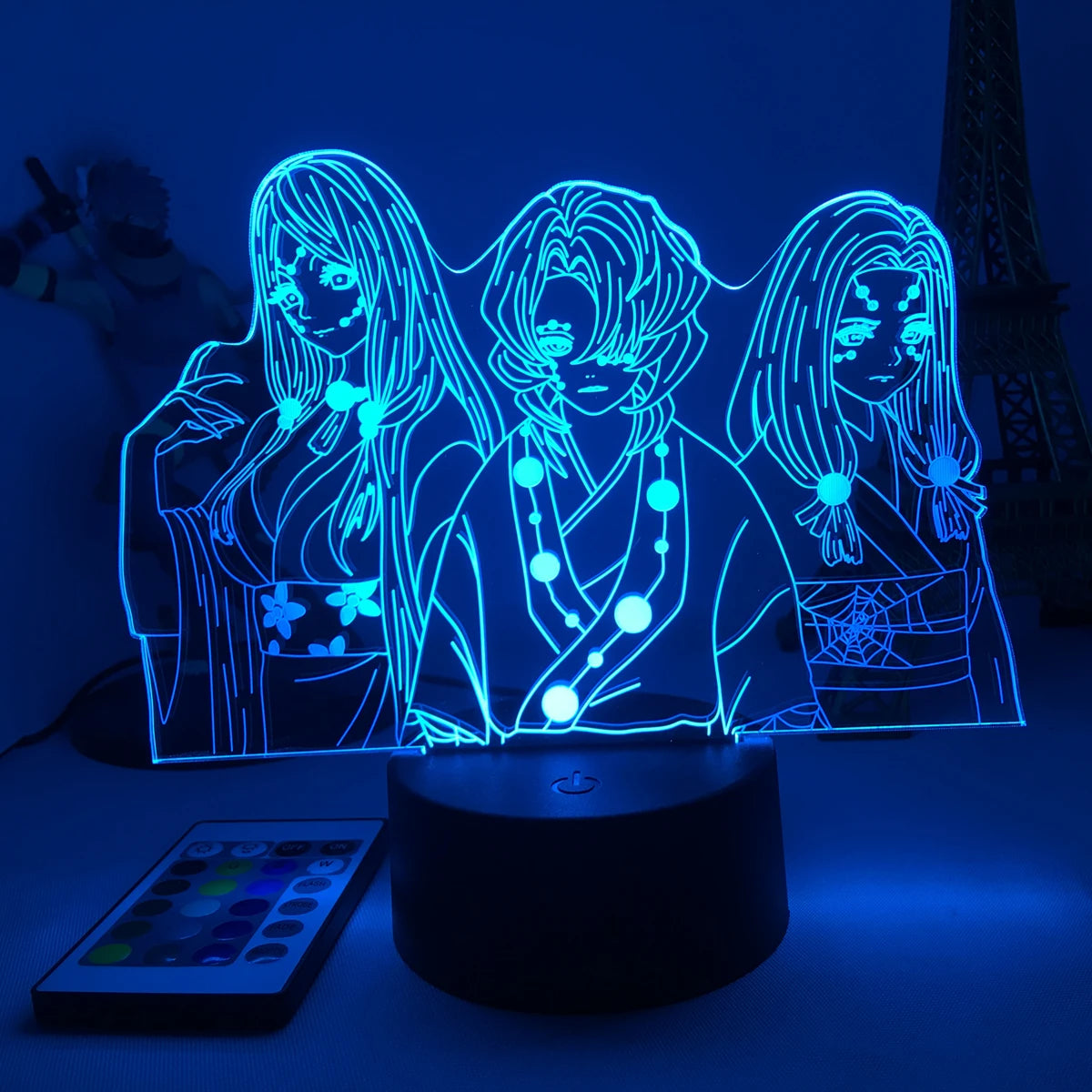 Demon Slayer LED Night Light Collection – 16-Color Anime Acrylic Lamps (37 Variants)