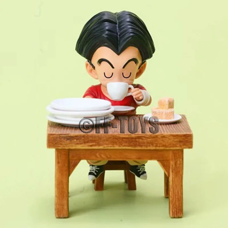 Dragon Ball Family Feast Mini Figure Set – Seated Dining Diorama Collection