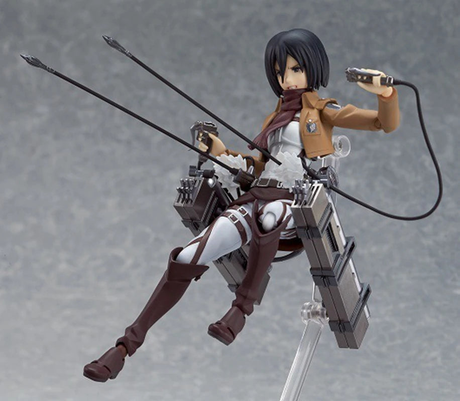 Attack on Titan Figma Action Figure – Mikasa Ackerman with 3D Maneuver Gear