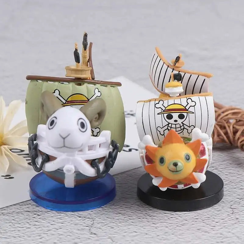One Piece Miniature Ship Models – Bandai-Style Display Figurines