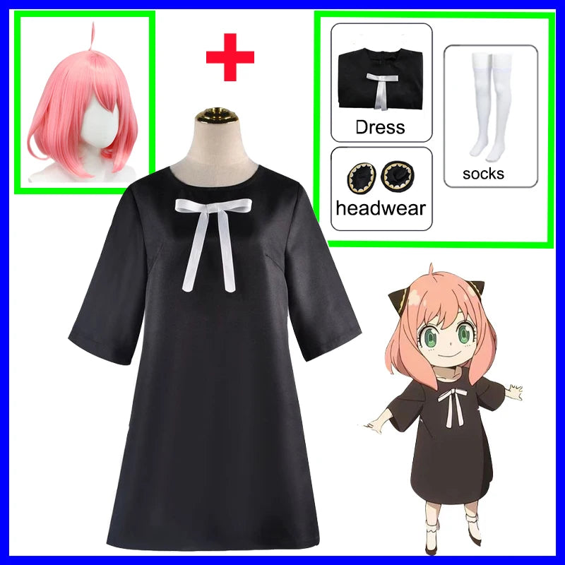 Spy x Family Anya Forger Cosplay Dress Set