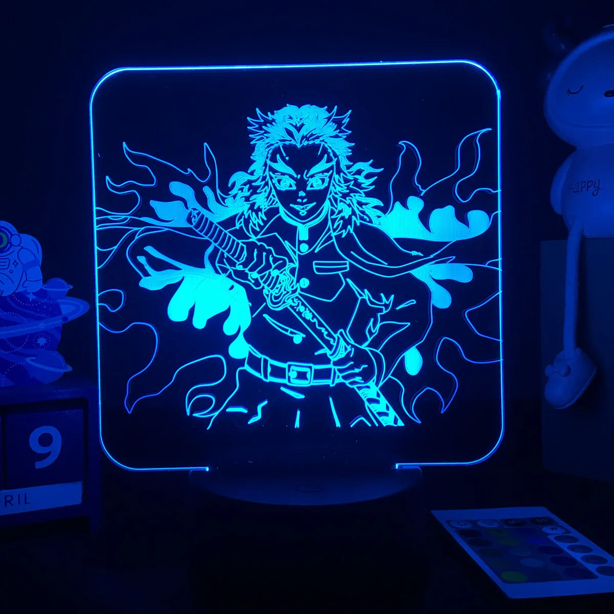 Demon Slayer LED Night Light Collection – 16-Color Anime Acrylic Lamps (37 Variants)
