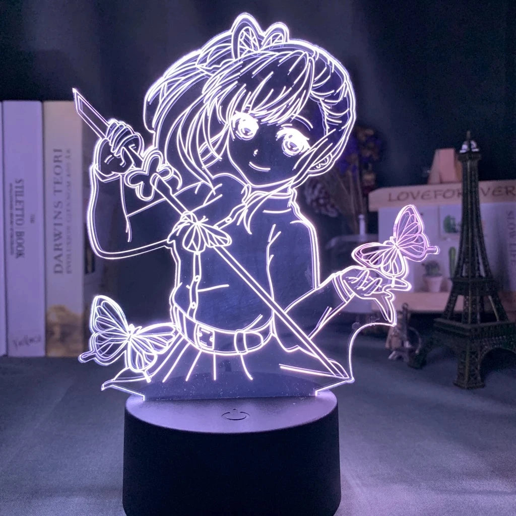 Demon Slayer LED Night Light Collection – 16-Color Anime Acrylic Lamps (37 Variants)
