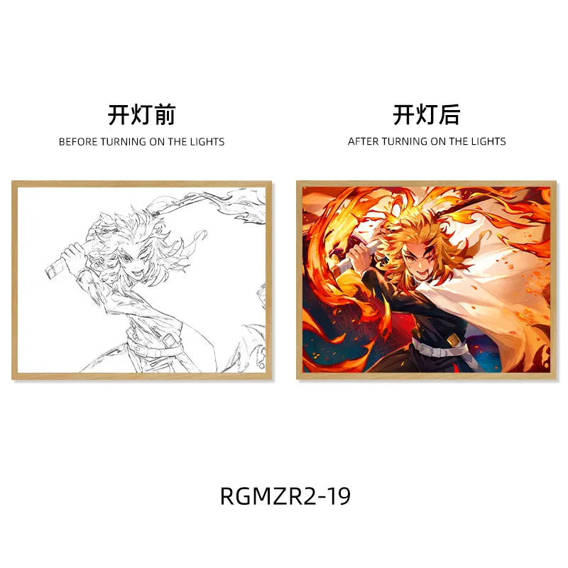 Demon Slayer Light-Up Art Frame - Tokyowai