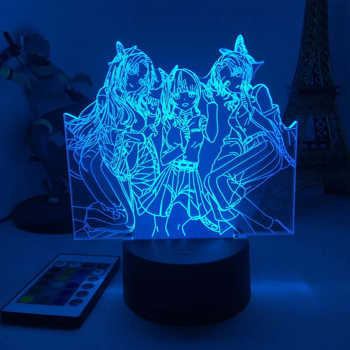 Demon Slayer LED Night Light Collection – 16-Color Anime Acrylic Lamps (37 Variants)