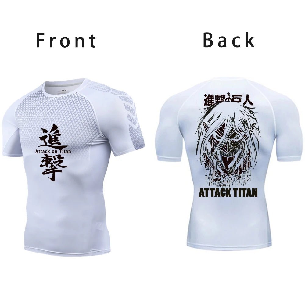 Attack on Titan Compression Gym Shirt - Tokyowai