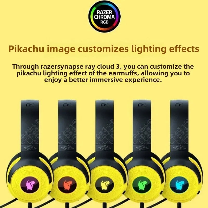 Razer × Pokémon Pikachu Gaming Headset – RGB Lighting Edition
