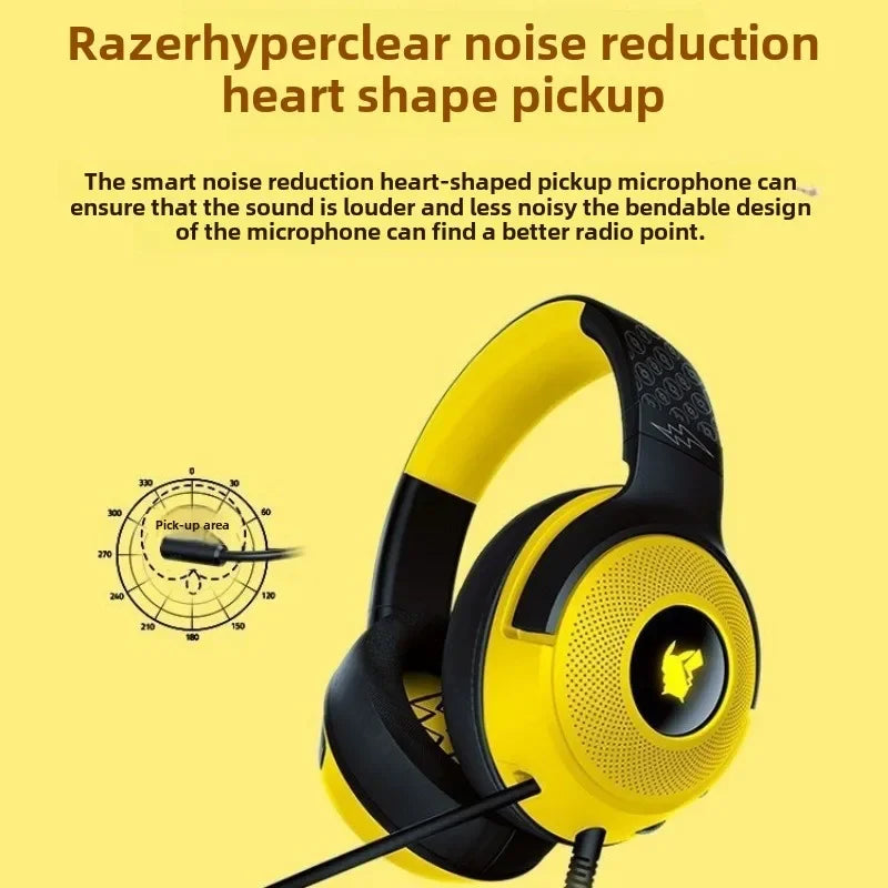 Razer × Pokémon Pikachu Gaming Headset – RGB Lighting Edition
