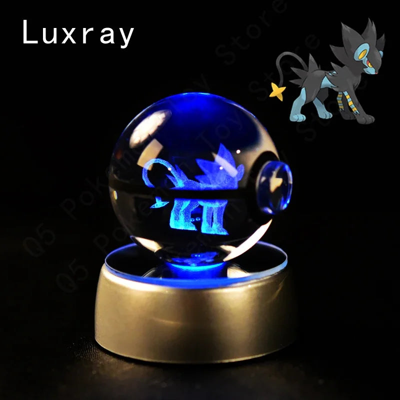 Pokémon 3D LED Crystal Ball Night Light