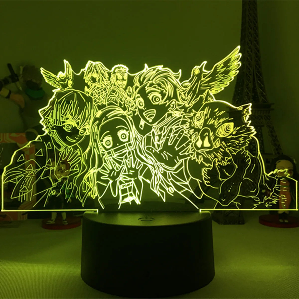 Demon Slayer LED Night Light Collection – 16-Color Anime Acrylic Lamps (37 Variants)
