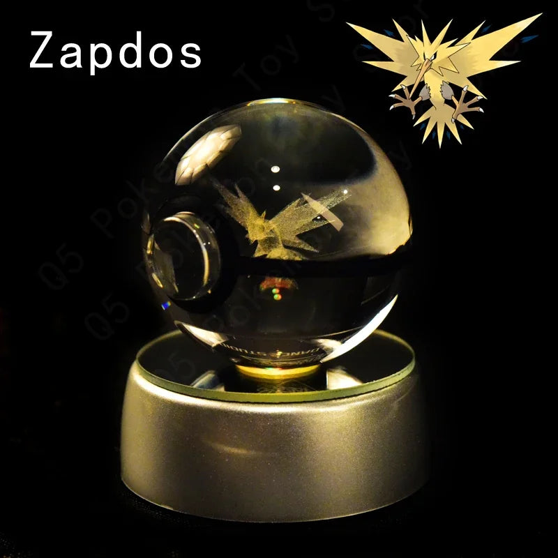 Pokémon 3D LED Crystal Ball Night Light