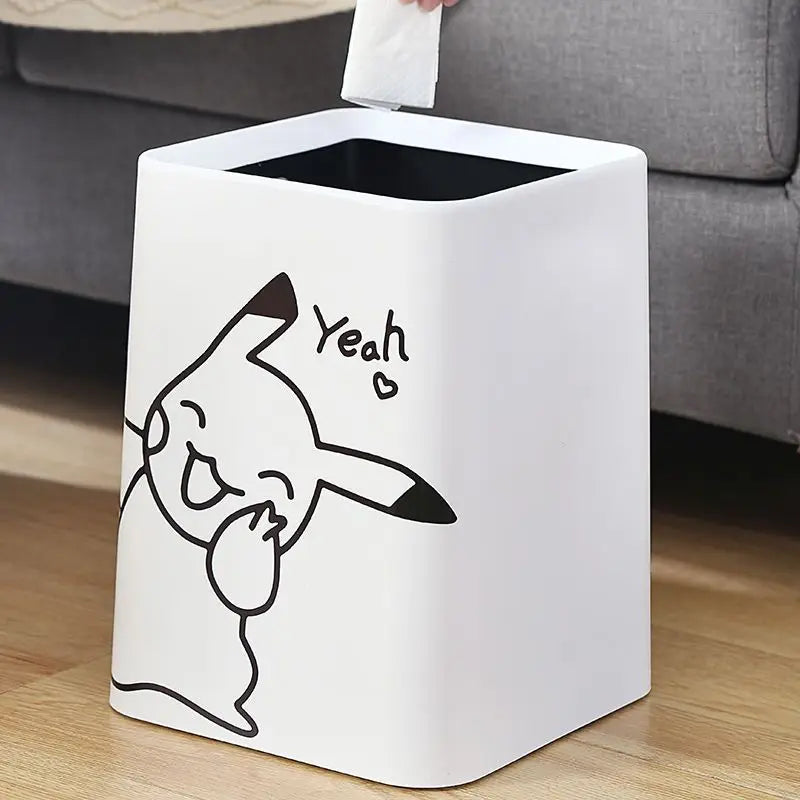 Pikachu "Yeah" Trash Bin - Small and Large Sizes
