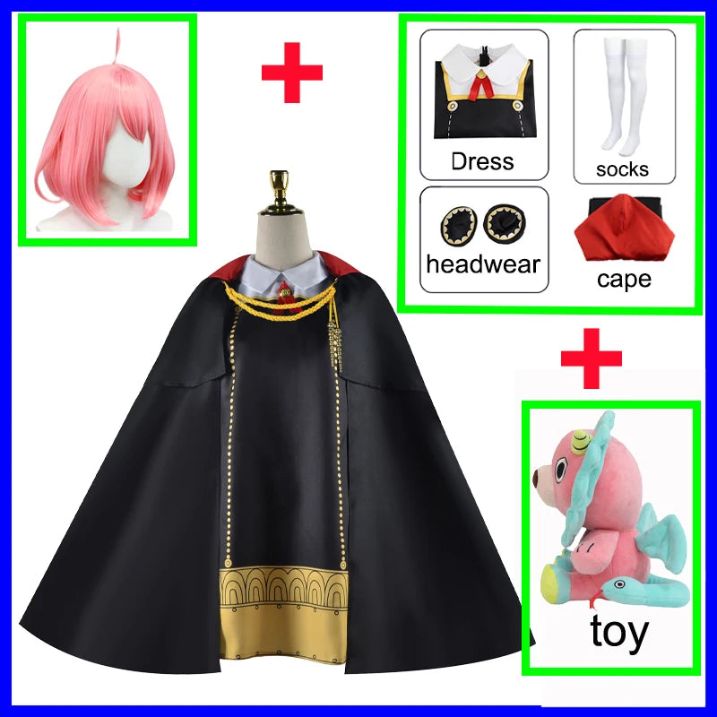 Spy x Family Anya Forger Cosplay Dress Set