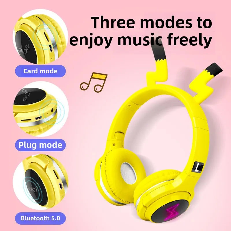 Pokemon Pikachu Wireless Headphones with Lightning Ears