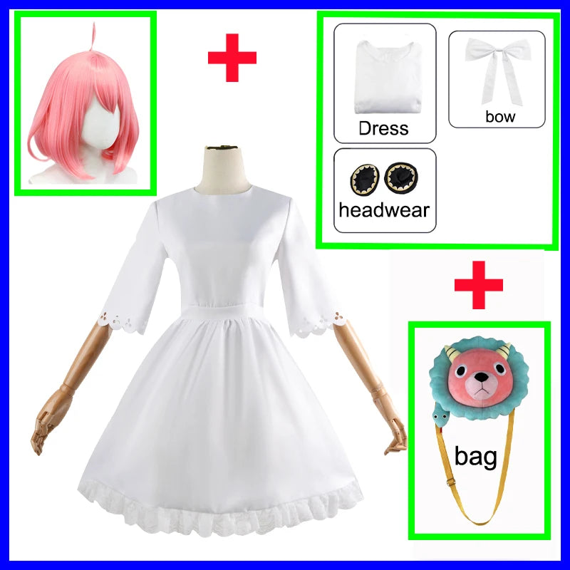 Spy x Family Anya Forger Cosplay Dress Set