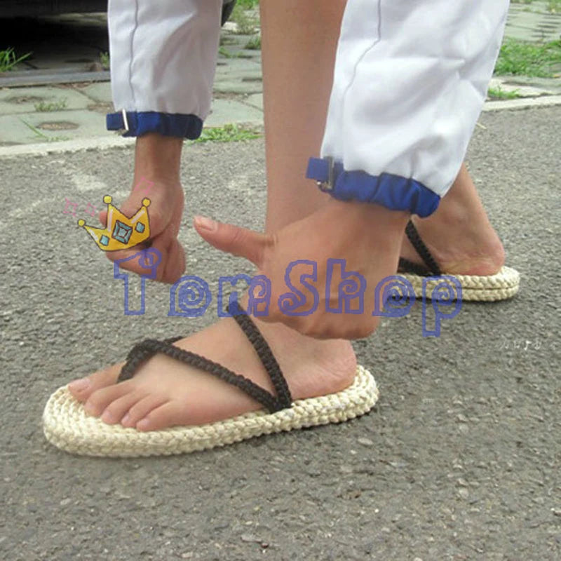 Luffy Cosplay Straw Sandals – Authentic Anime Footwear - Tokyowai