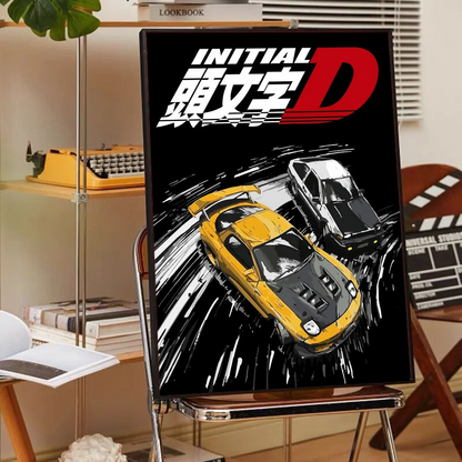 Initial D AE86 Wall Art Poster Set