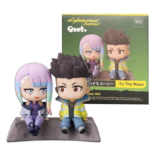 Cyberpunk Edgerunners Qset Figure Set – David & Lucy “To The Moon” Diorama (8cm)