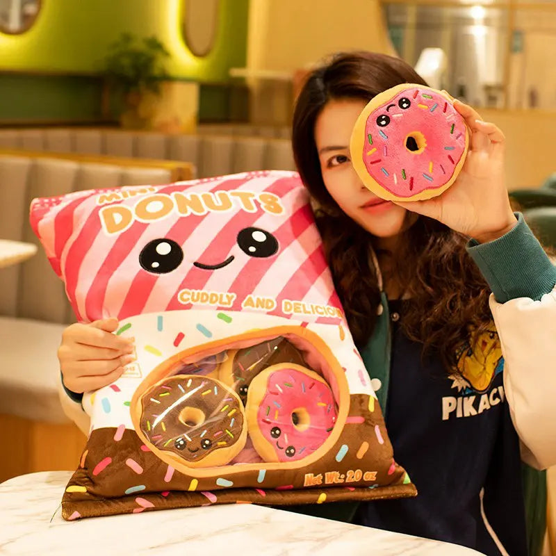 Pudding Adorable Plush Pillow Bag with Mini Animal Plushies – Perfect for Cuddling & Decor - Tokyowai