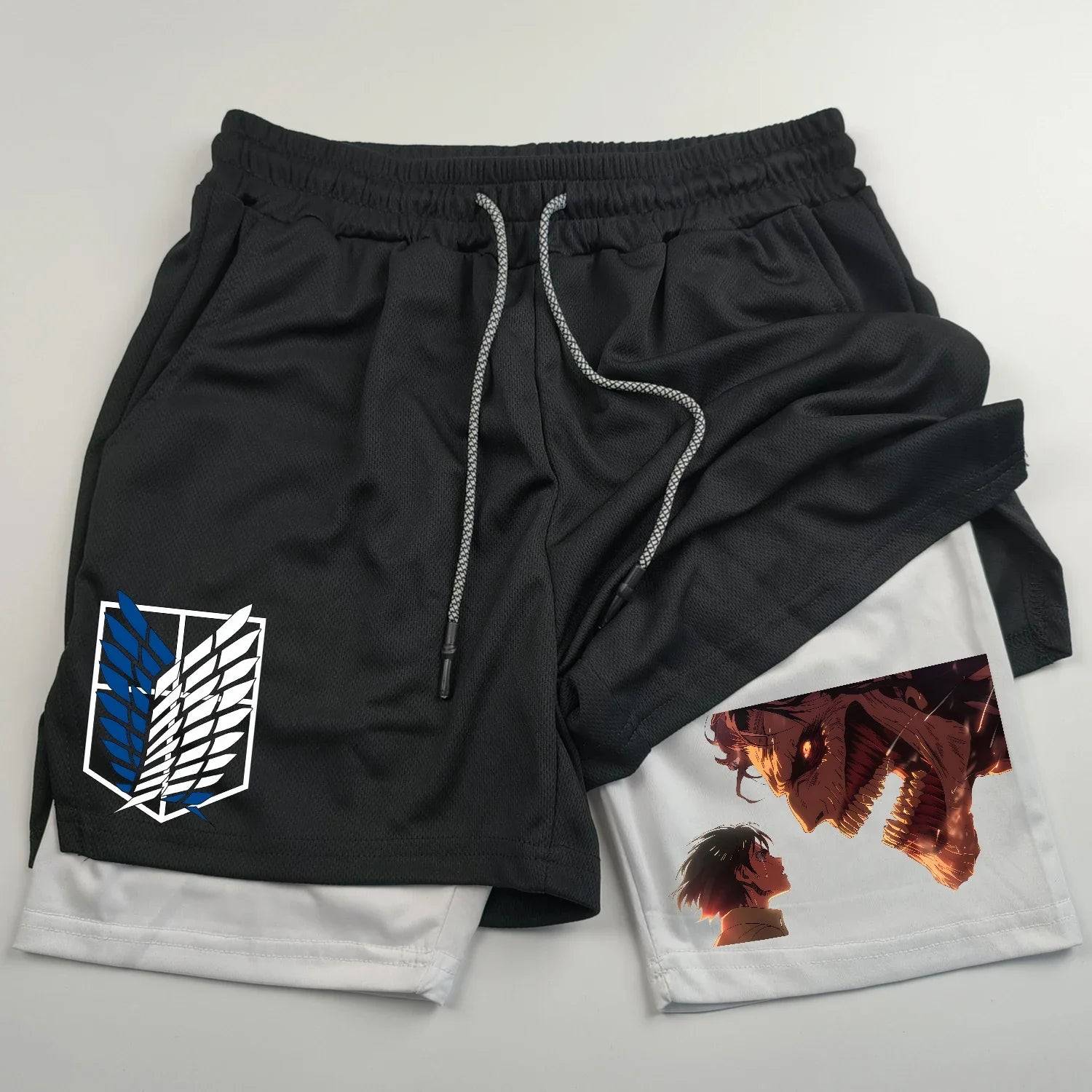 Attack on Titan Gym Shorts - Tokyowai