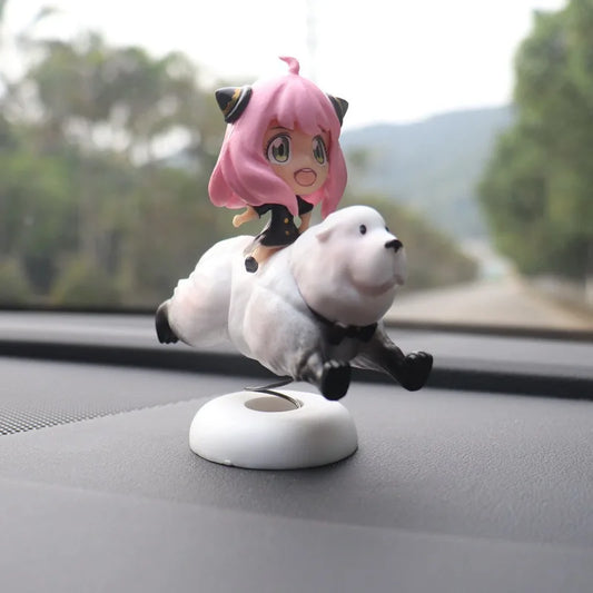 Spy x Family Anya & Bond Dashboard Bobble Toy Car Decoration Figure