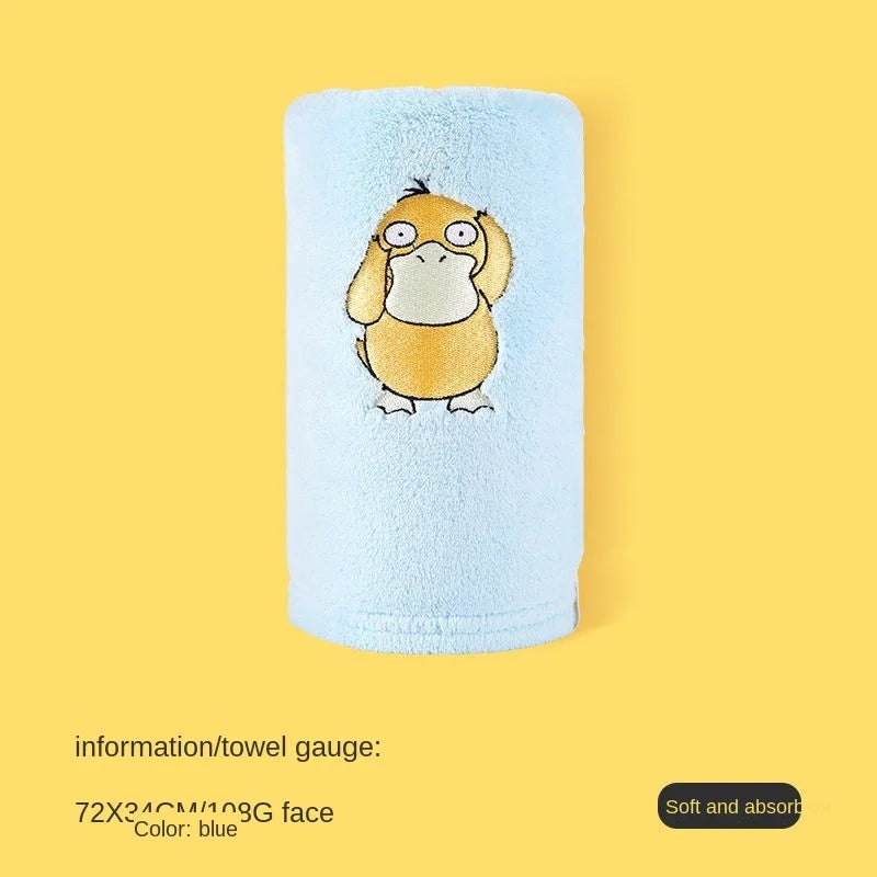 Pokémon GO Coral Fleece Face Towels – Pikachu, Psyduck & Jigglypuff (3 Variants)