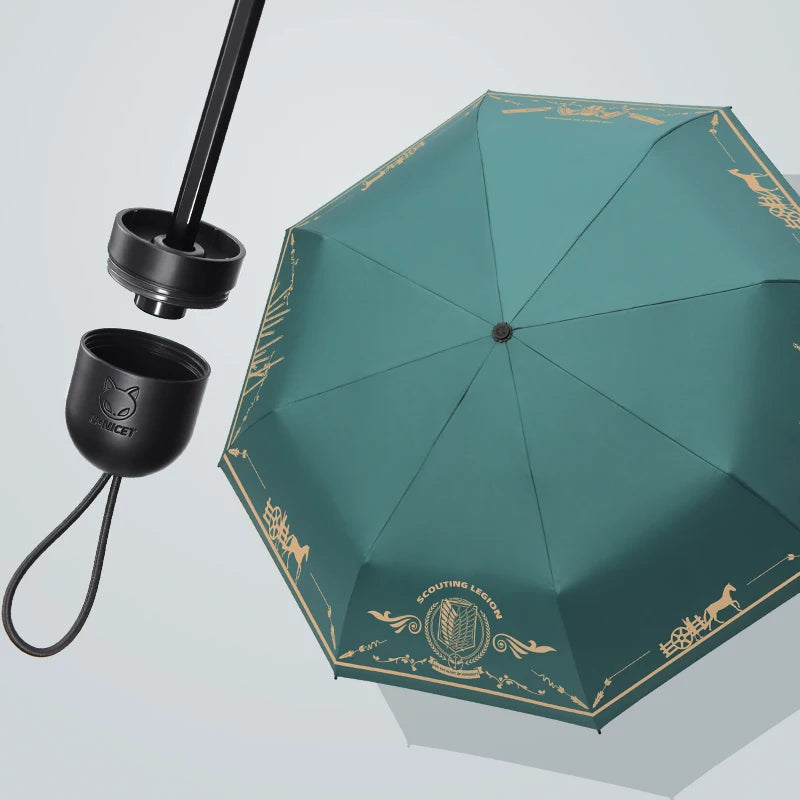 Attack On Titan Scout Regiment Symbol Umbrella - Tokyowai