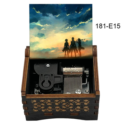 Attack on Titan "Call of Silence" Wooden Music Box – Hand-Cranked