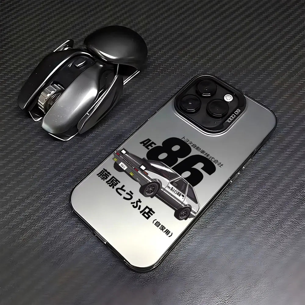 Initial D AE86 Tempered Glass Drift Phone Case