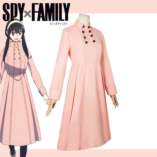 Yor Forger Cosplay Set – Elegant Pink Assassin Outfit (4-Piece Set)