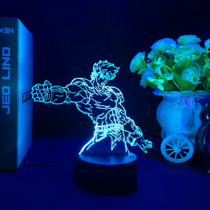 Jotaro Kujo 3D LED Night Light – JoJo’s Bizarre Adventure Edition