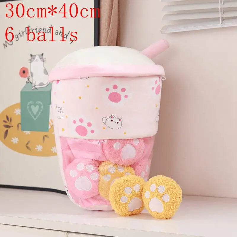 Pudding Adorable Plush Pillow Bag with Mini Animal Plushies – Perfect for Cuddling & Decor - Tokyowai