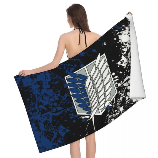 Attack On Titan Bath Towel - Tokyowai