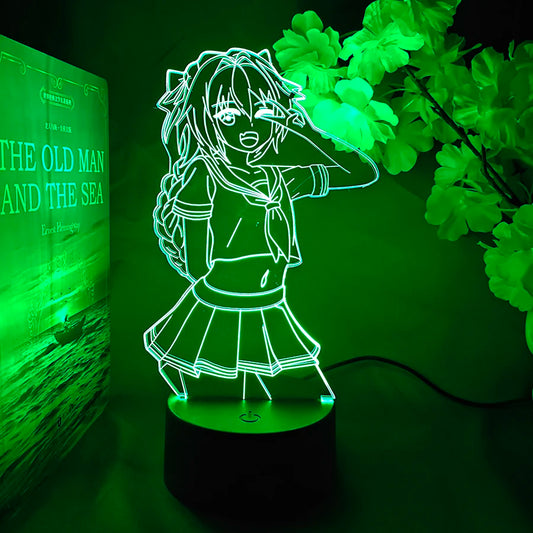 Fate Apocrypha Astolfo LED Night Light – 3D Illusion Lamp
