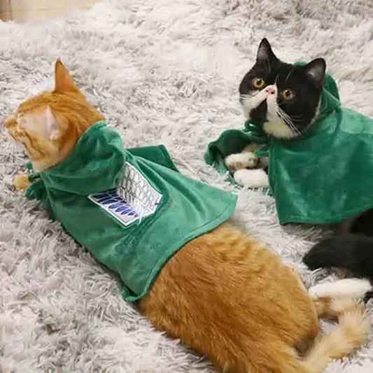 Attack on Titan Pet Cloak – Survey Corps Cape for Cats & Small Dogs