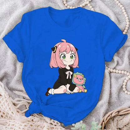 Anya Forger T-Shirt Women Fashion Short Sleeve Tees - Tokyowai