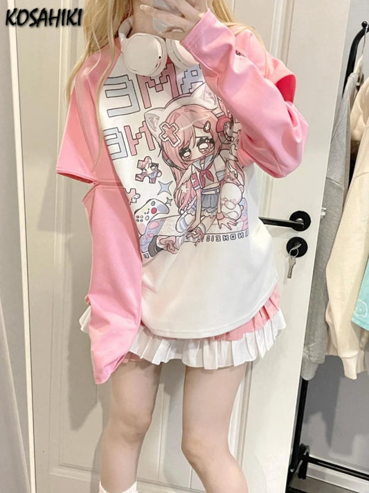 Yume Kawaii Oversized Pastel Jacket – Japanese Harajuku Dream