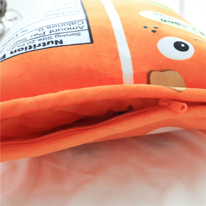 Pudding Cheesy Puffs Plush Pillow Set - Cuddle-Worthy Snack Plushies - Tokyowai