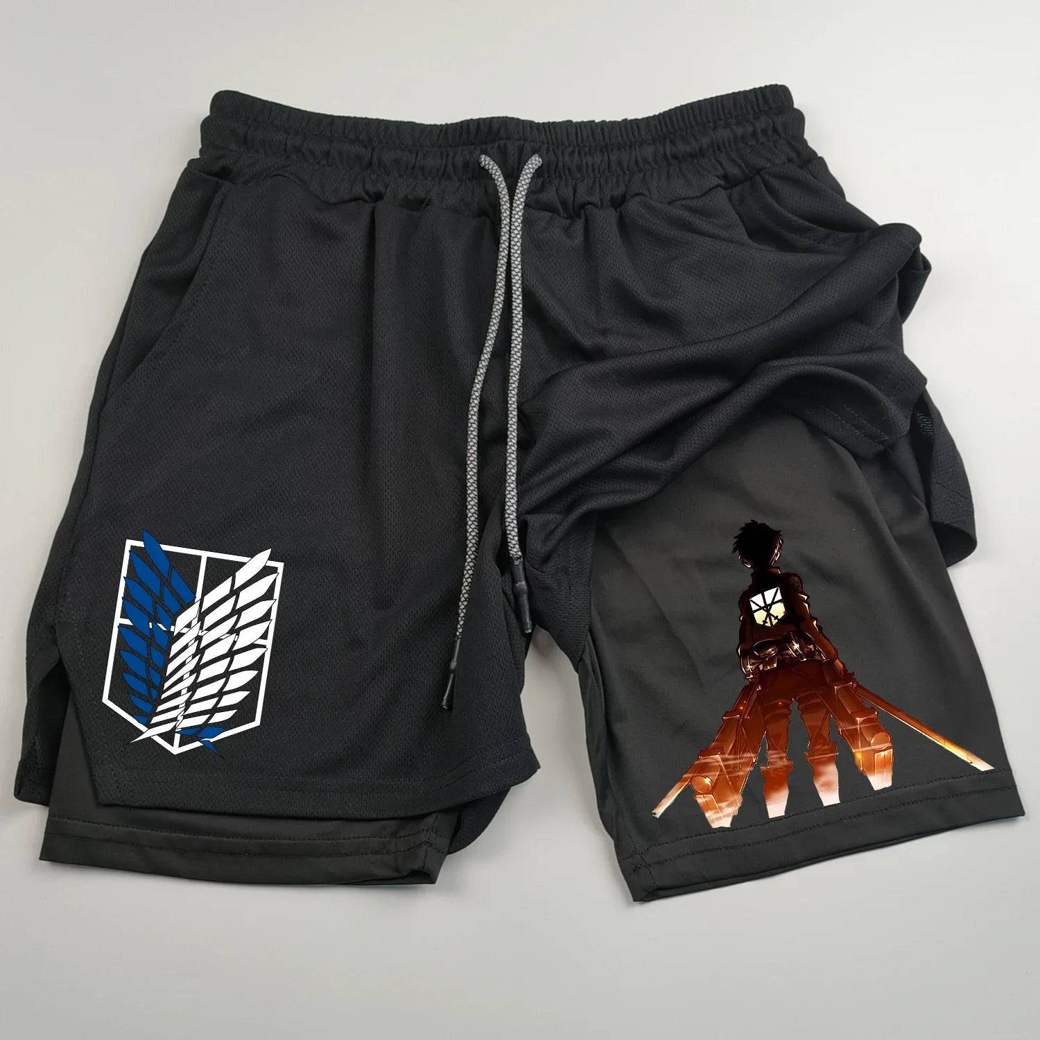 Attack on Titan Gym Shorts - Tokyowai