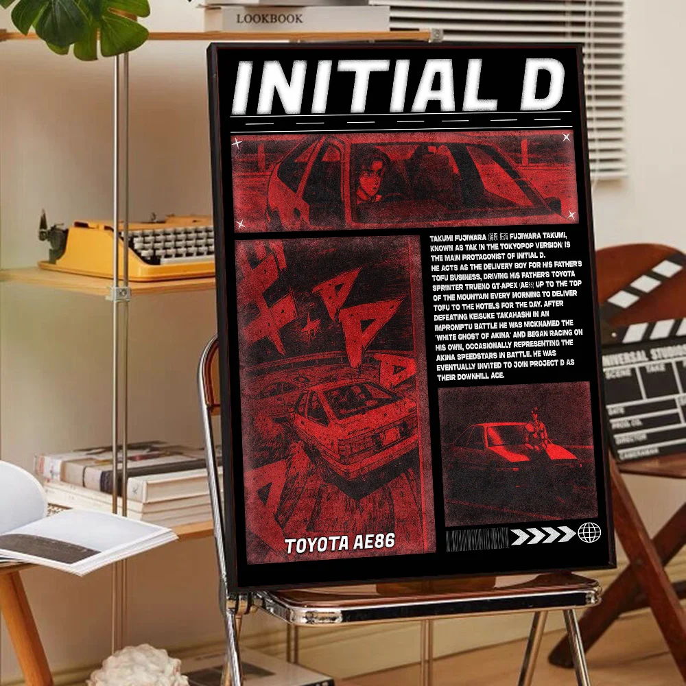 Initial D AE86 Wall Art Poster Set