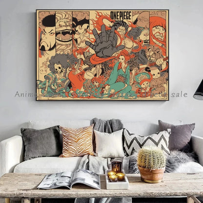 One Piece Monkey Poster Canvas Painting - Tokyowai