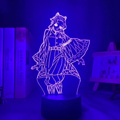 Demon Slayer LED Night Light Collection – 16-Color Anime Acrylic Lamps (37 Variants)