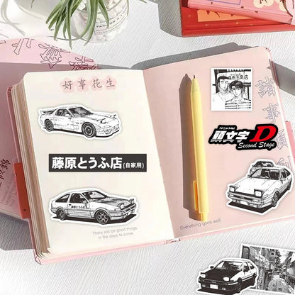 Initial D AE86 Manga-Style Car Stickers