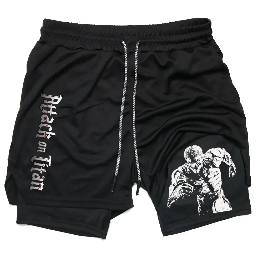 Attack on Titan Gym Shorts - Tokyowai