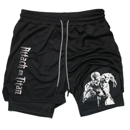 Attack on Titan Gym Shorts - Tokyowai